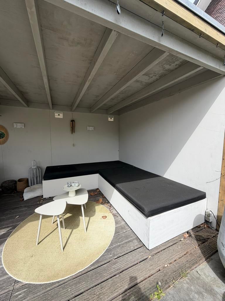 Loungekussens weerbestendig!, Ophalen, Zo goed als nieuw, Steigerhout