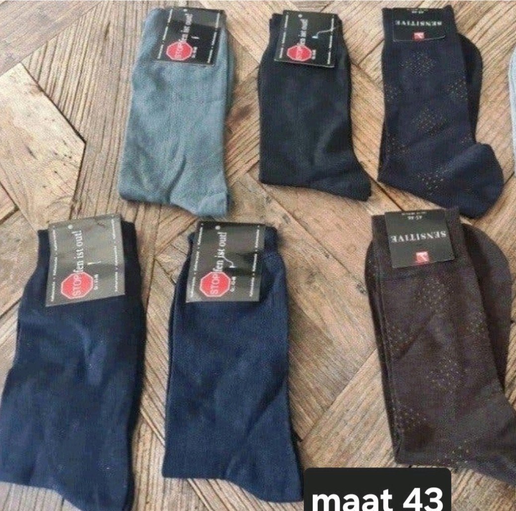 Heren sokken maat 43-46, diverse kleuren 8 paar setprijs, Kleding | Heren, Overige kleuren, Ophalen of Verzenden, Sensitive, Nieuw