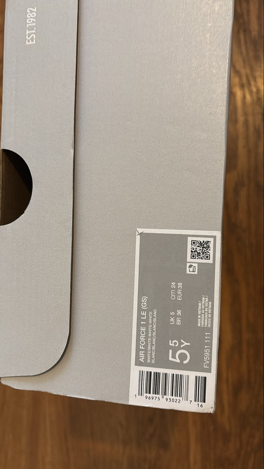 Nieuwe Nike Air Force 1 - Ongebruikt, Kleding | Dames, Schoenen, Ophalen of Verzenden, Nieuw, Wit, Sneakers of Gympen
