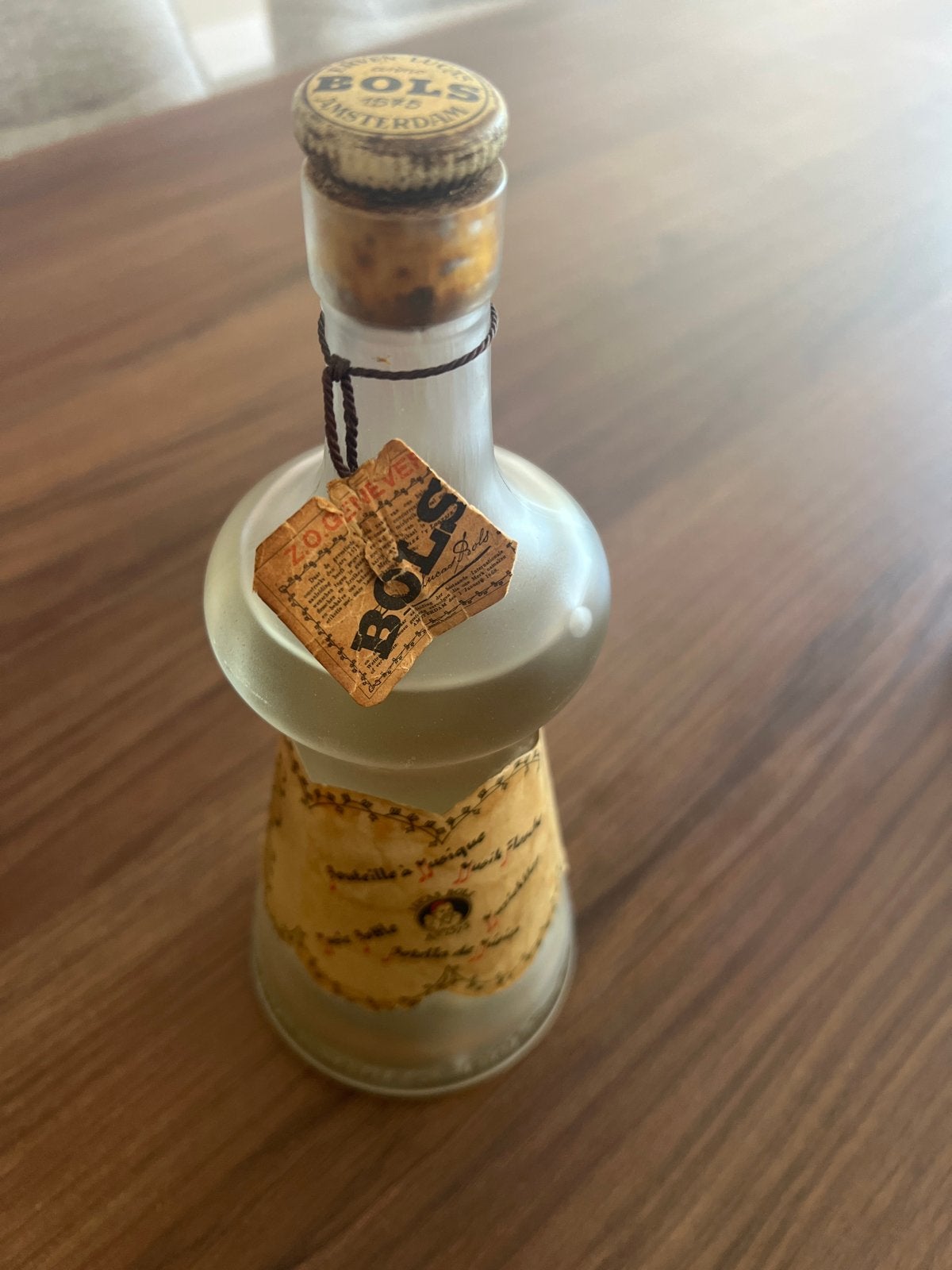 Vintage Bols Muziekfles - Zeldzame Likeurfles met Muziekdoos, Antiek en Kunst, Ophalen of Verzenden