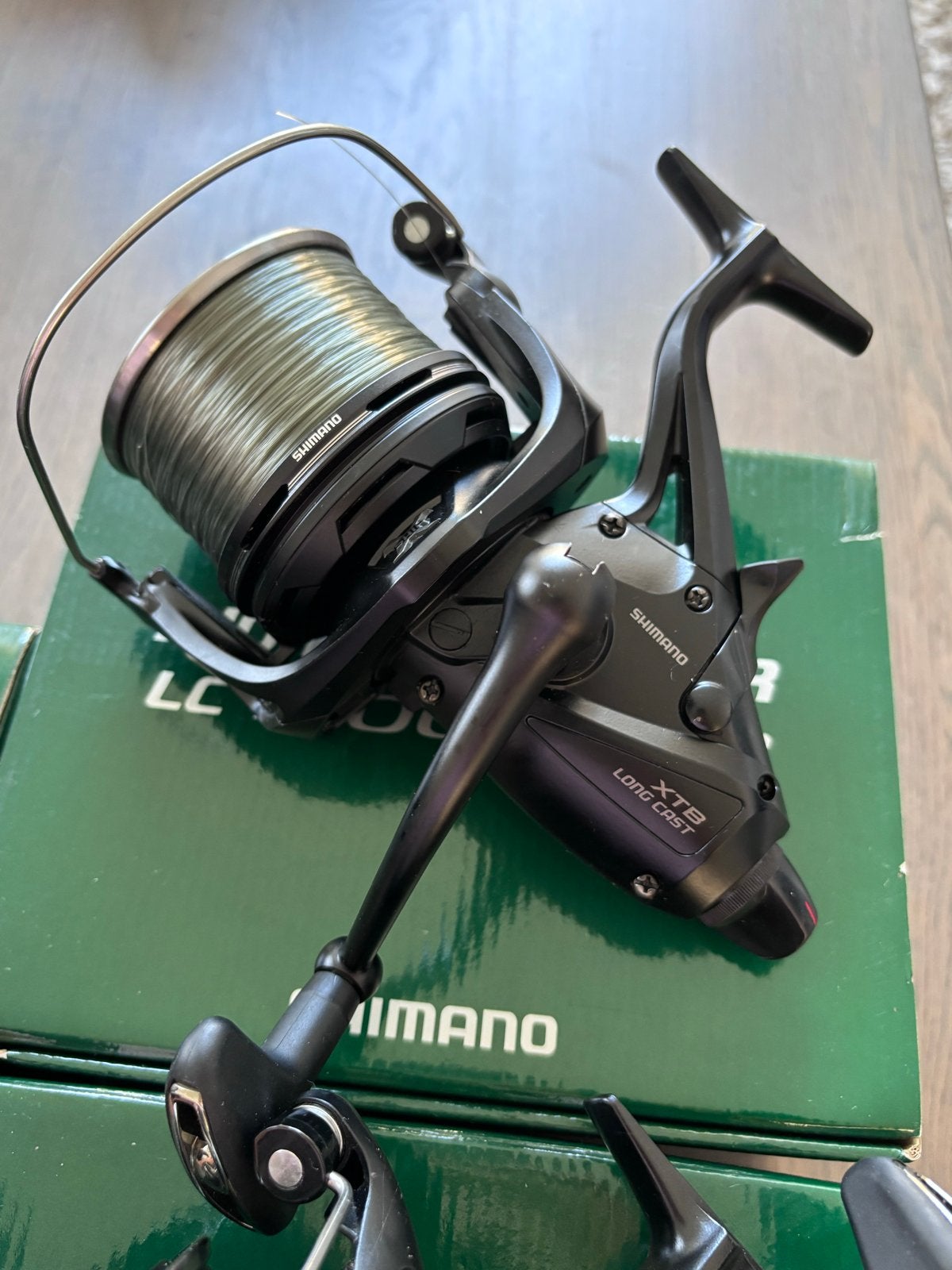 3x Shimano Big Baitrunner LC 14000 XTB Molens (3 stuks), Watersport en Boten, Ophalen, Zo goed als nieuw, Molen