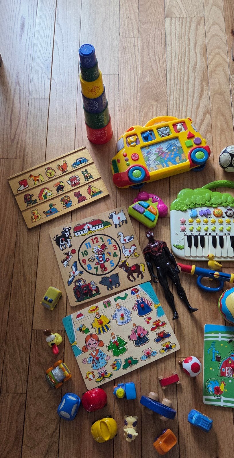 Grote speelgoedpakket: puzzels, muziekinstrumenten en meer, Ophalen, Gebruikt, Jongen of Meisje