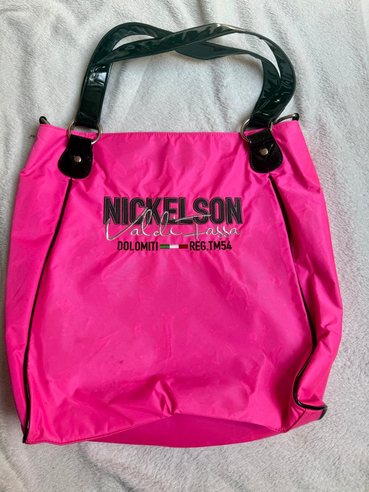 Nickelson tas - Felroze met Zwarte Details, Ophalen of Verzenden, Nieuw, Roze, Shopper
