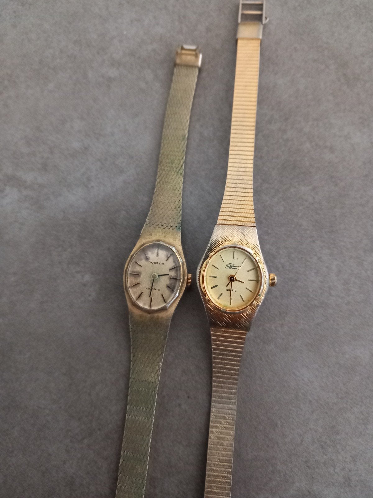 2 oude vintage dames horloges- niet werkend  20 euro samen., Verzenden, Gebruikt, Staal, Overige merken