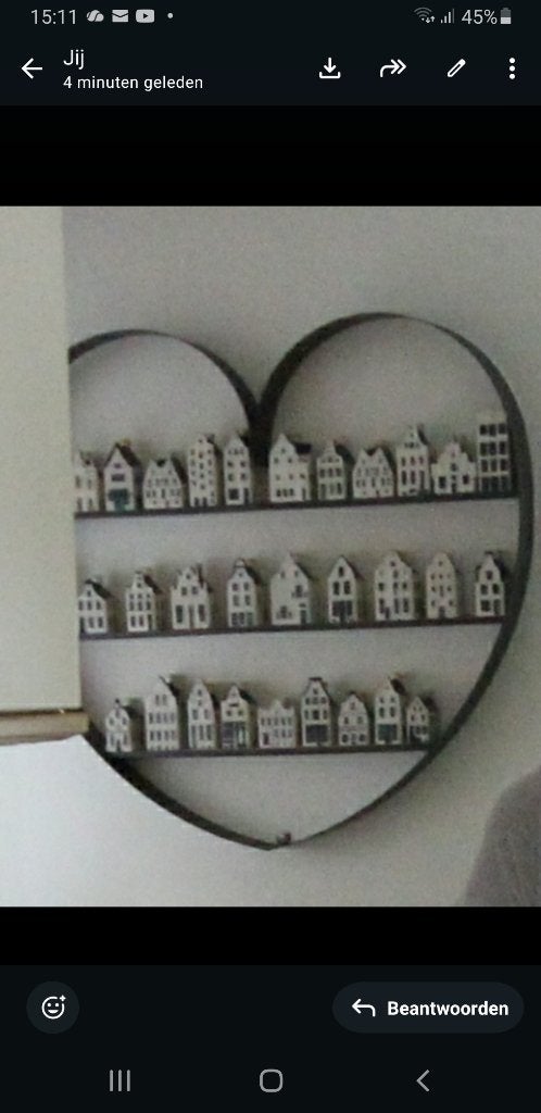Hart van metaal, Ophalen, Metaal, Gebruikt, Decoratieobject