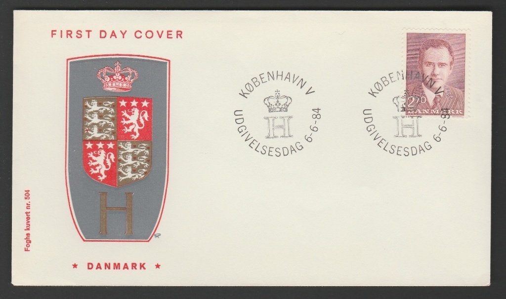 Denemarken - FDC Michelnr 809 - prins Hendrik 50 jaar, Postzegels en Munten, Ophalen of Verzenden, Denemarken, Postfris