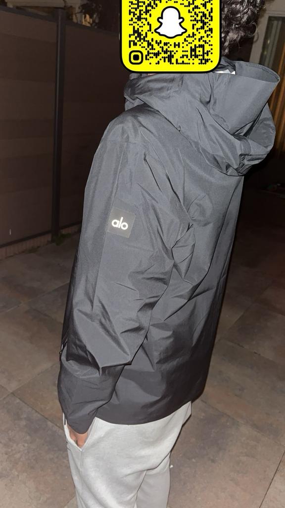 Alo Windbreaker Zwart Jas Maat L - Top Kwaliteit, Kleding | Heren, Jassen | Zomer, Zo goed als nieuw, Maat 52/54 (L), Zwart, Ophalen of Verzenden