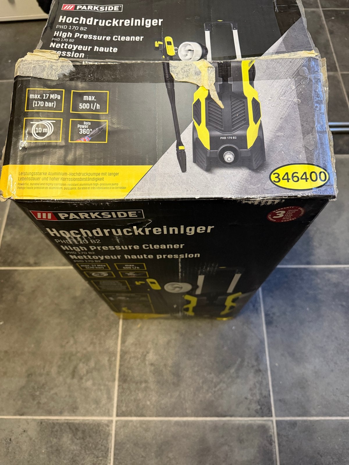 Parkside Hogedrukreiniger PHD 170 B2 - Nieuw in doos, Tuin en Terras, Hogedrukreinigers, Ophalen of Verzenden, Nieuw, Elektrisch