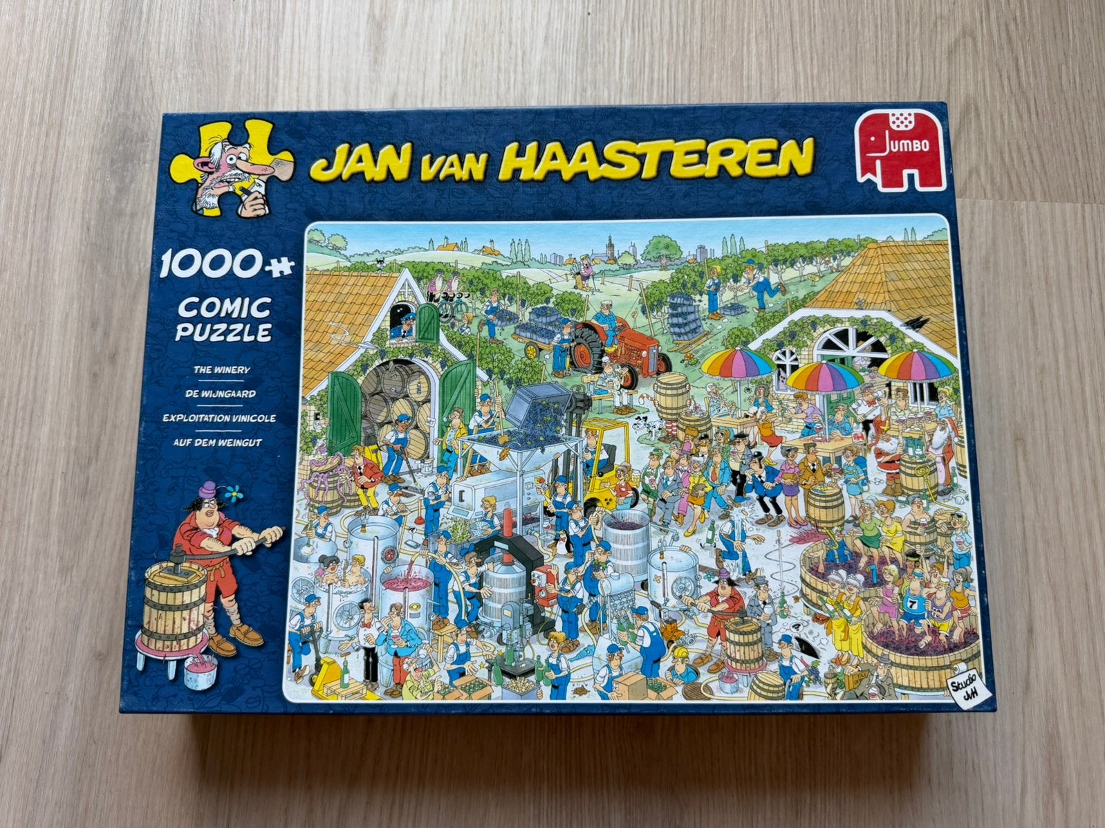 Jan van Haasteren wijnmakerij 1000 stukjes, Ophalen of Verzenden, 500 t/m 1500 stukjes, Zo goed als nieuw, Legpuzzel