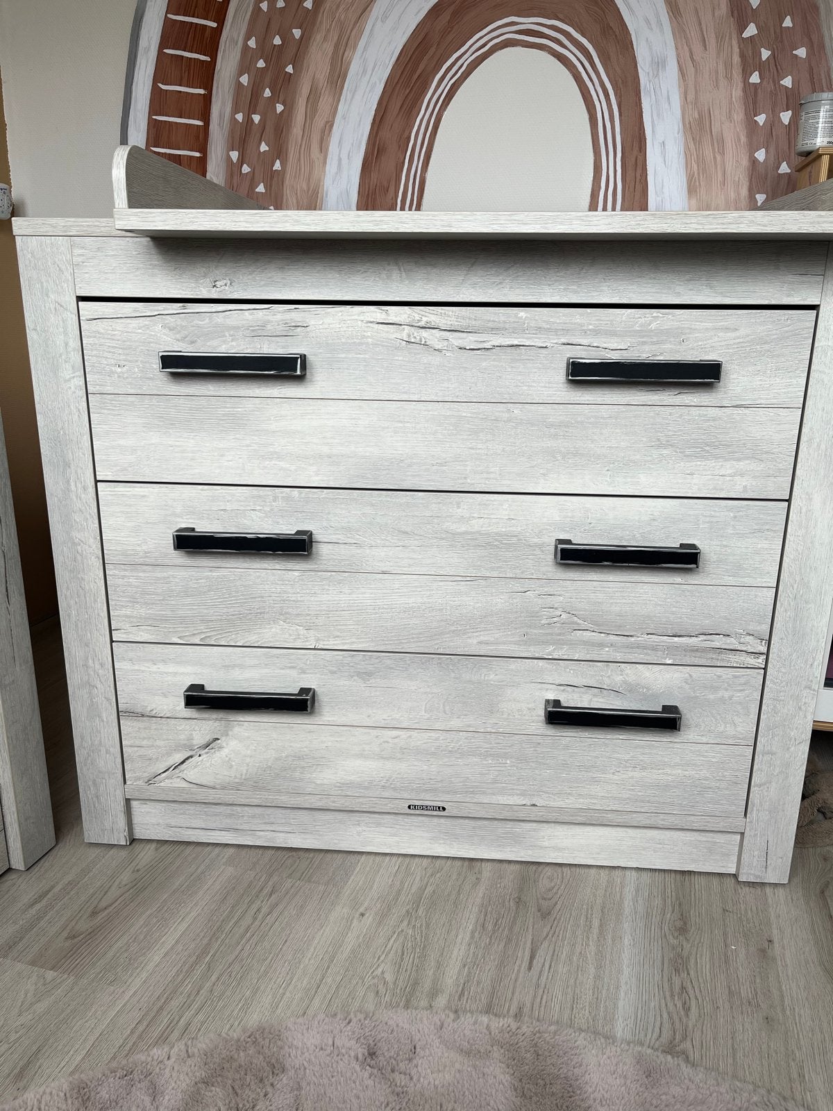 Kidsmill Commode met 3 lades en afneembaar blad, Ophalen, Gebruikt, 50 tot 70 cm, 75 tot 100 cm