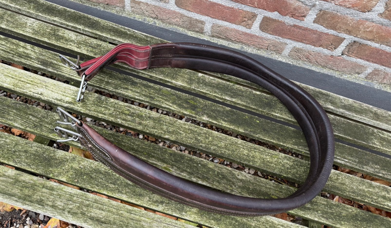 Lederen springsingel 130cm met elastiek, Dieren en Toebehoren, Ophalen of Verzenden, Springen