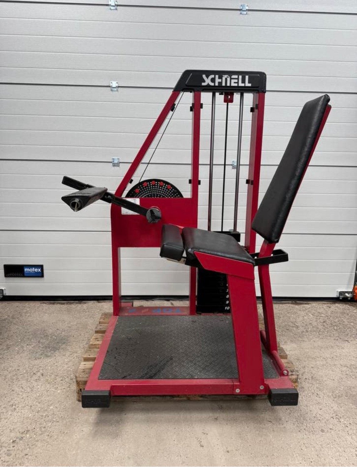 Schnell leg curl / Leg extension 2 in 1 machine / Old school, Sport en Fitness, Ophalen, Benen, Gebruikt, -