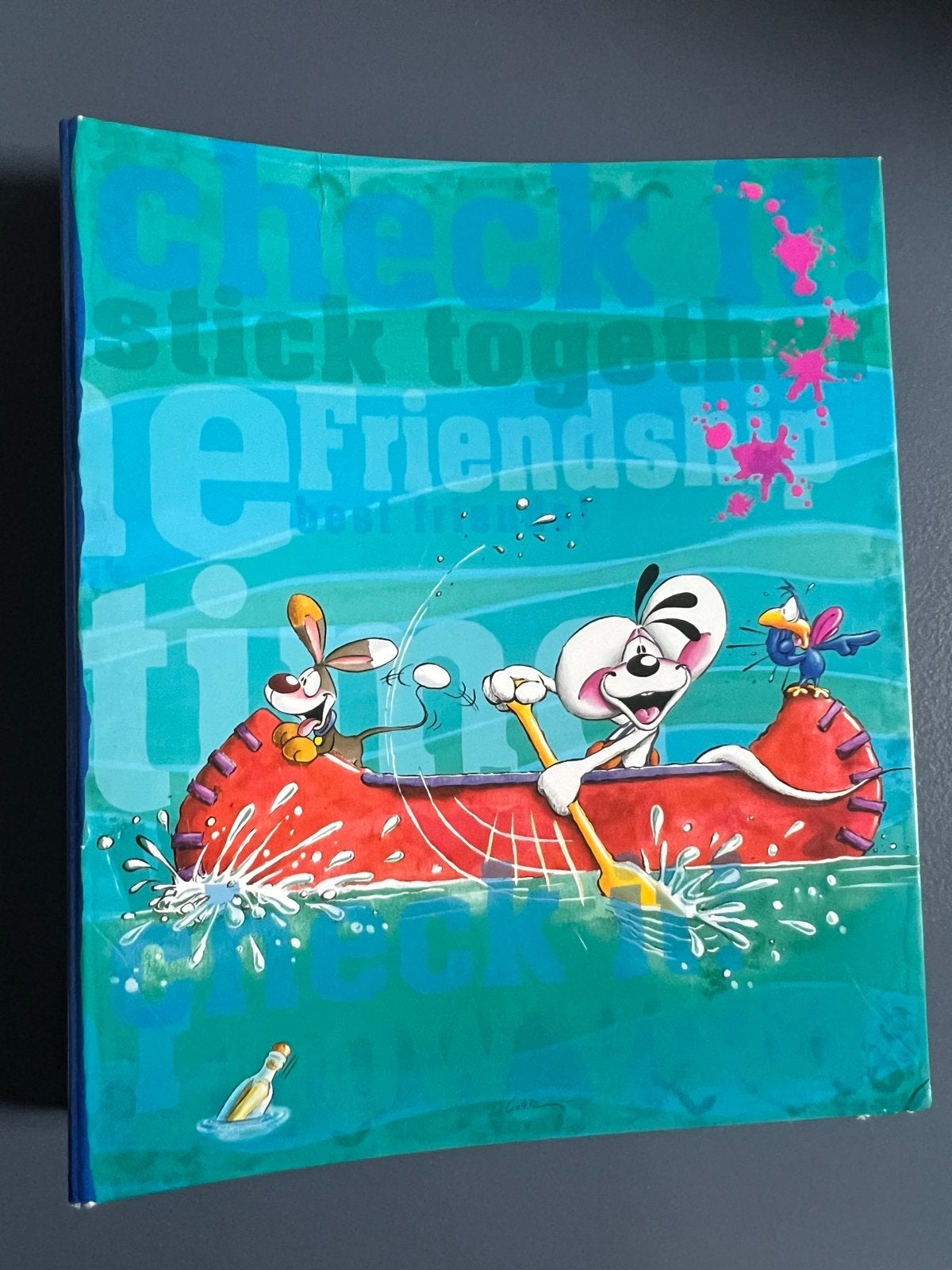 Diddl ringband map - Friendship Time, Ophalen of Verzenden, Diddl, Gebruikt, Papier, Kaart of Schrift