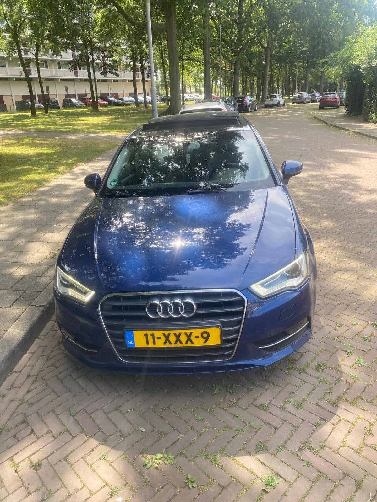 Audi a3 1.4 TFSI 90KW 3D, Euro 5, Zwart, Blauw, Leder en Stof