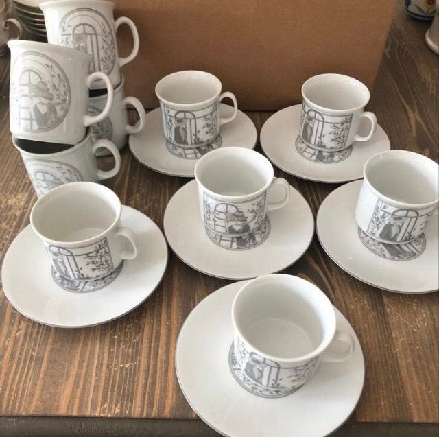 Kronester Bavaria Kop en Schotel Set - 6 stuks, Huis en Inrichting, Keuken | Servies, Gebruikt, Ophalen of Verzenden, Overige stijlen