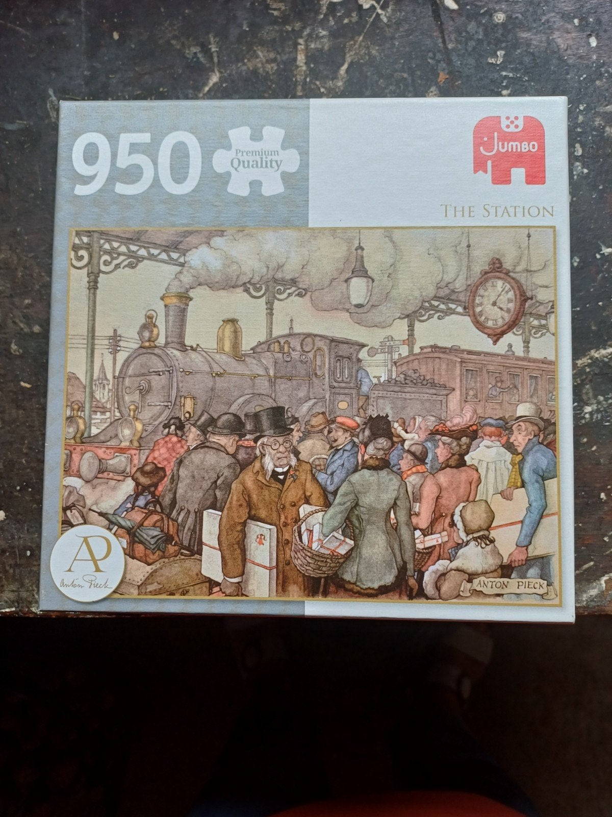 Jumbo Anton Pieck Legpuzzel 'The Station' 950 stukjes, Ophalen of Verzenden, 500 t/m 1500 stukjes, Gebruikt, Legpuzzel