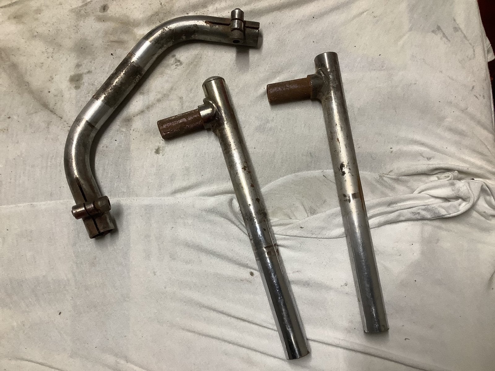 Clip-on verstelbaar stuur, 22 mm, Ophalen, Gebruikt