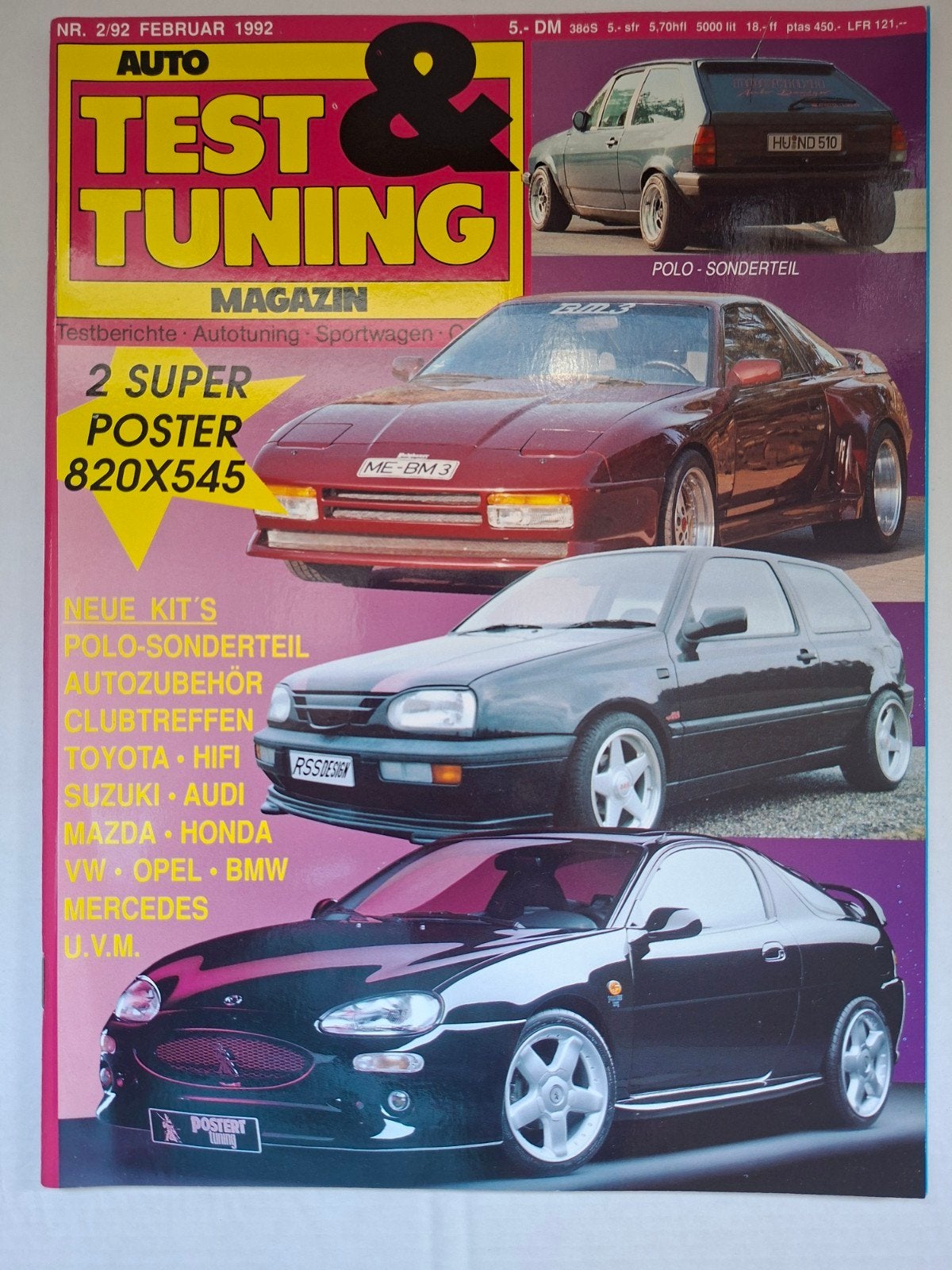 Auto Test & Tuning Magazine - Februari 1992, Ophalen of Verzenden, Zo goed als nieuw