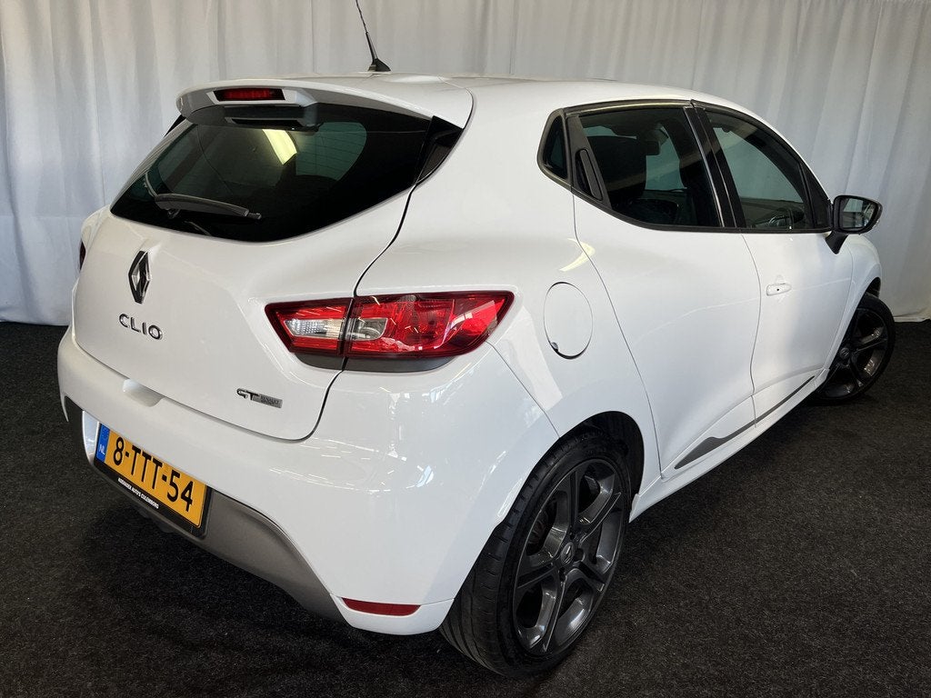 Renault Clio 1.2 GT ECC/CRUISE/FLIPPERS/PANO/R-LINK, Auto's, Euro 5, Stof, Gebruikt, Met garantie (alle)