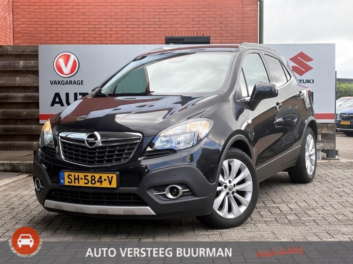 Opel Mokka 1.4 T Cosmo, Auto's, 15 km/l, Gebruikt, Zwart, Leder