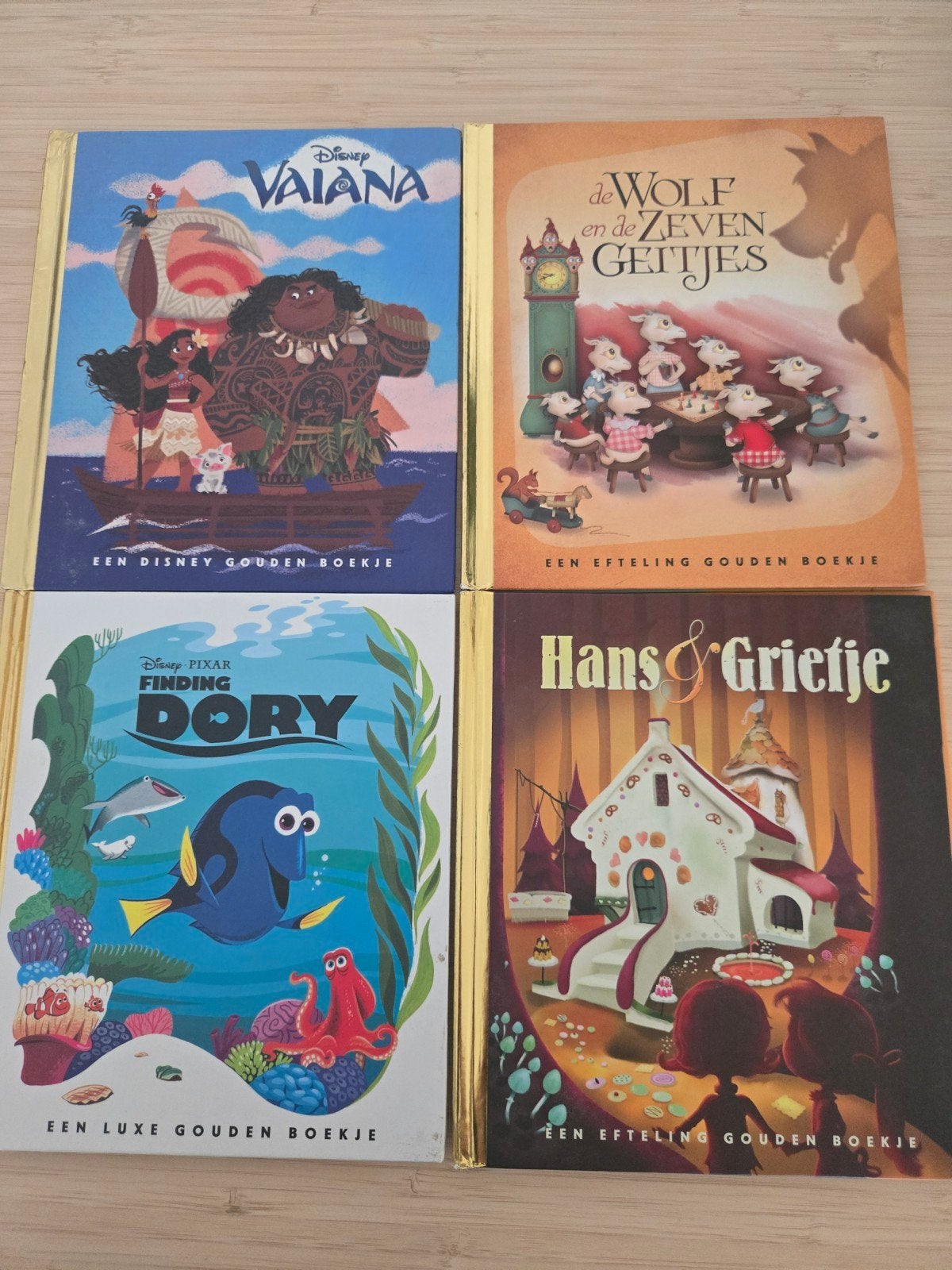 4 Gouden Boekjes: Sprookjes en Disney Avonturen, Ophalen of Verzenden