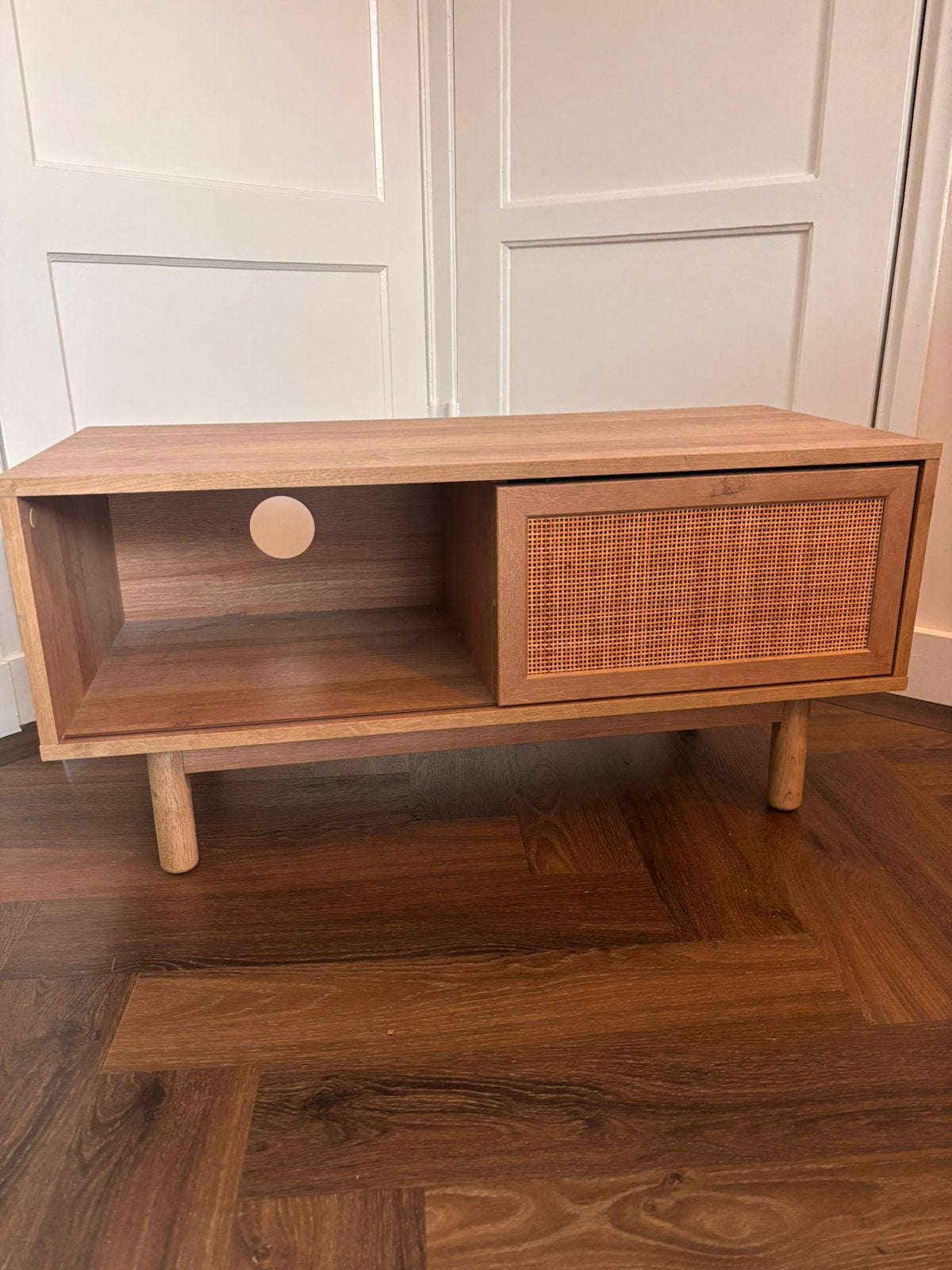 Mooi houten tv-meubel 86x39x41, Ophalen, 50 tot 100 cm, Zo goed als nieuw, Minder dan 100 cm