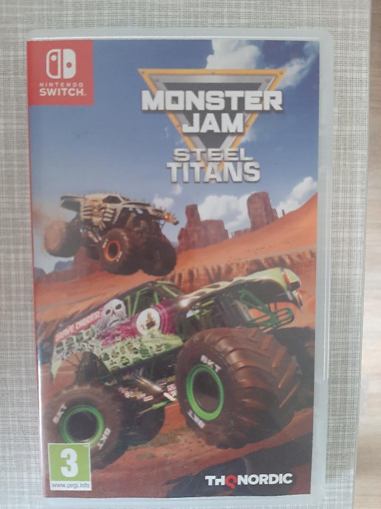 Nintendo Switch Game Monster Jam Steel Titans, 1 speler, Racen en Vliegen, Ophalen of Verzenden, Zo goed als nieuw