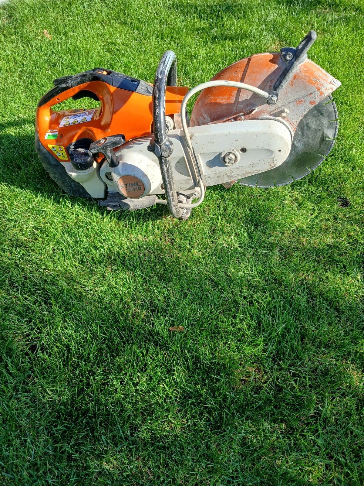 Stihl TS410 Bandenzaag  300 mm, Doe-het-zelf en Verbouw, Ophalen of Verzenden, Gebruikt, Overige typen, Stihl