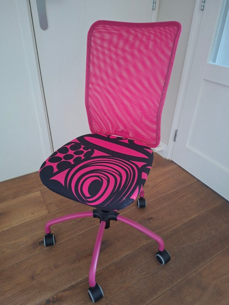 Bureaustoel roze, Ophalen, Gebruikt, Roze, Bureaustoel
