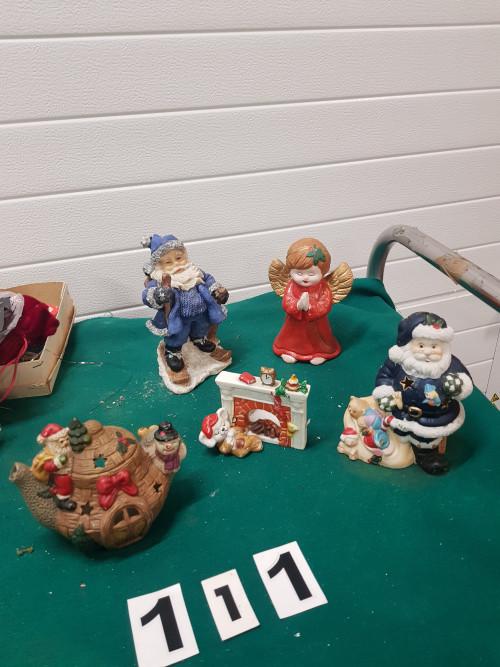 kerst decoratie keramisch (111) 5 stuks, Ophalen of Verzenden, 'T Olde Gre-j, Info@toldegrej.nl, Endepoelstraat 20f Didam