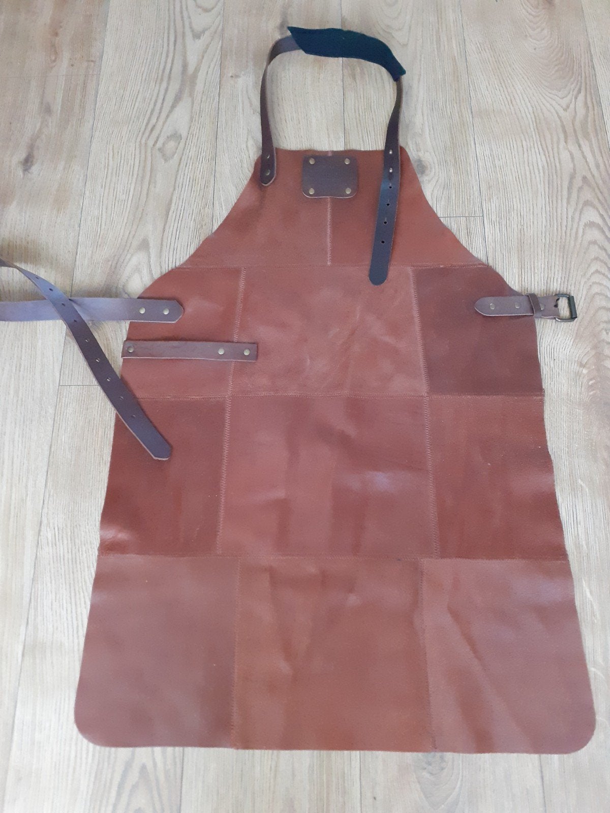 leren bbq schort, Ophalen