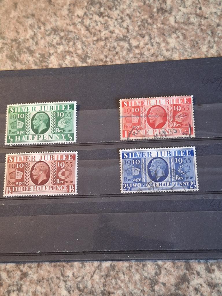 Engeland 1935 Jubileum George V postzegel serie, Ophalen of Verzenden, Overige landen