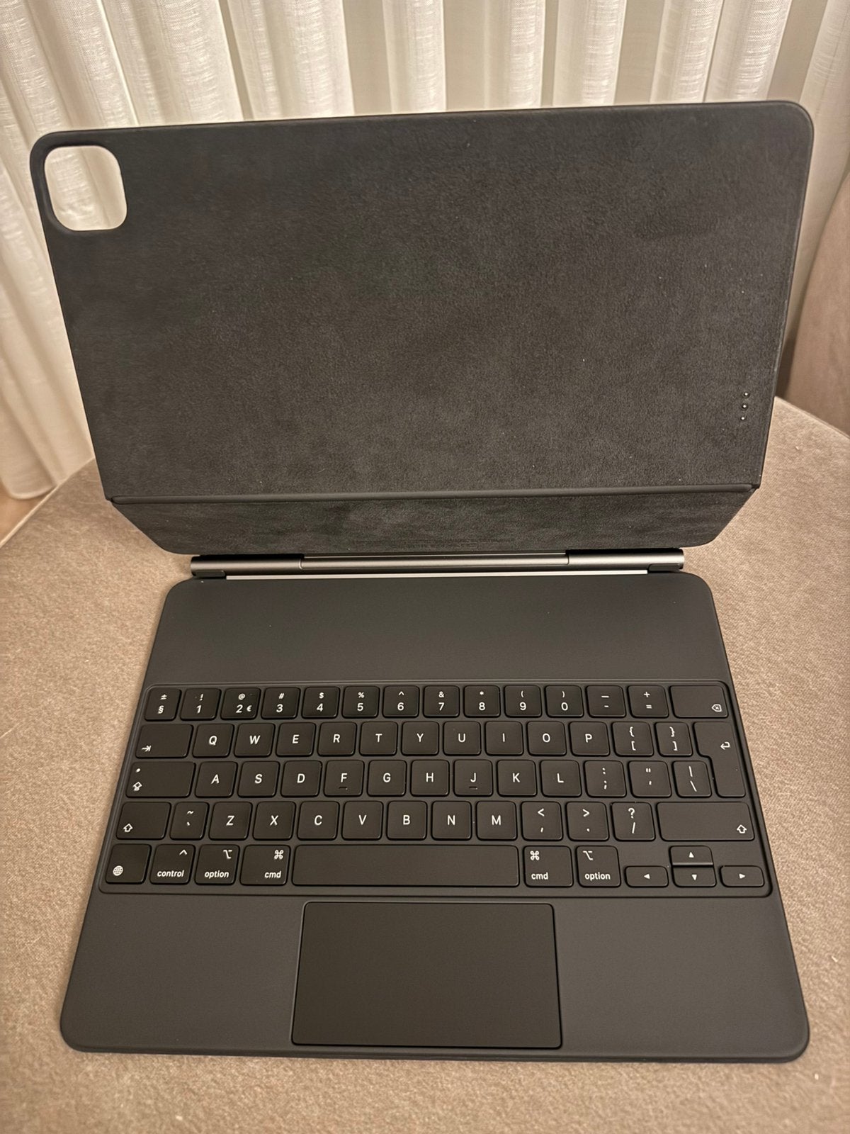 Apple Magic Keyboard 12.9 inch Pro (3/4/5/6e Gen)A2480 Zwart, Computers en Software, Tablet-hoezen, 12,9, Ophalen of Verzenden