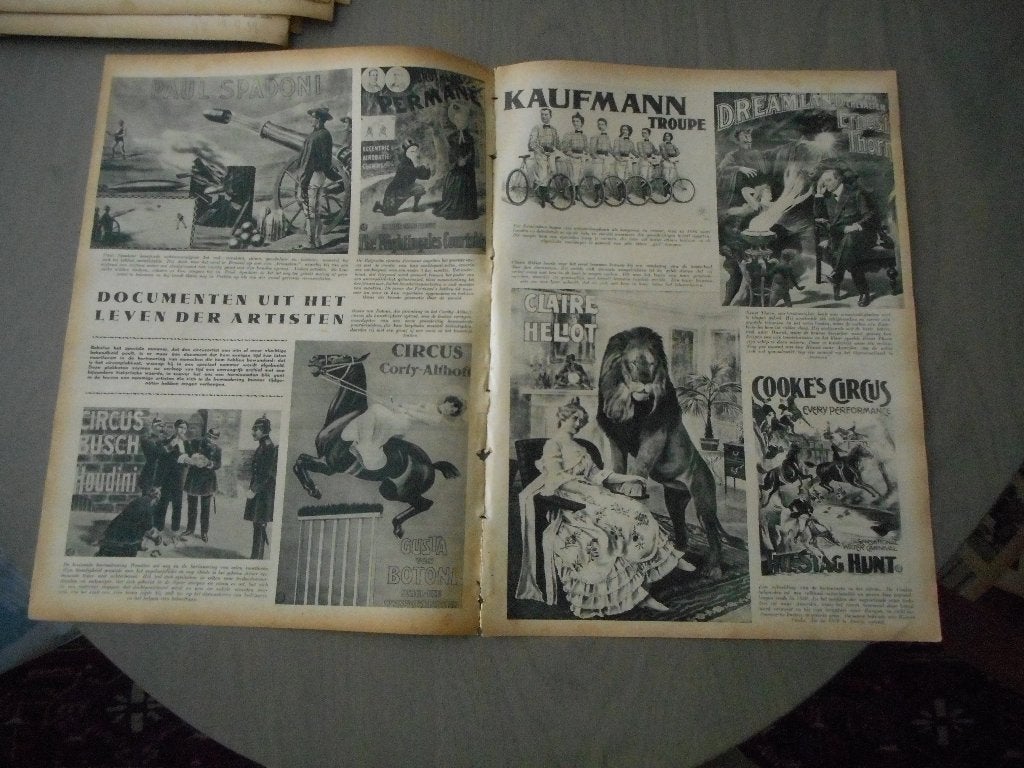 Circus. Uit het leven der artiesten. 1937., Verzamelen, Tijdschriften, Kranten en Knipsels, Ophalen of Verzenden, 1920 tot 1940