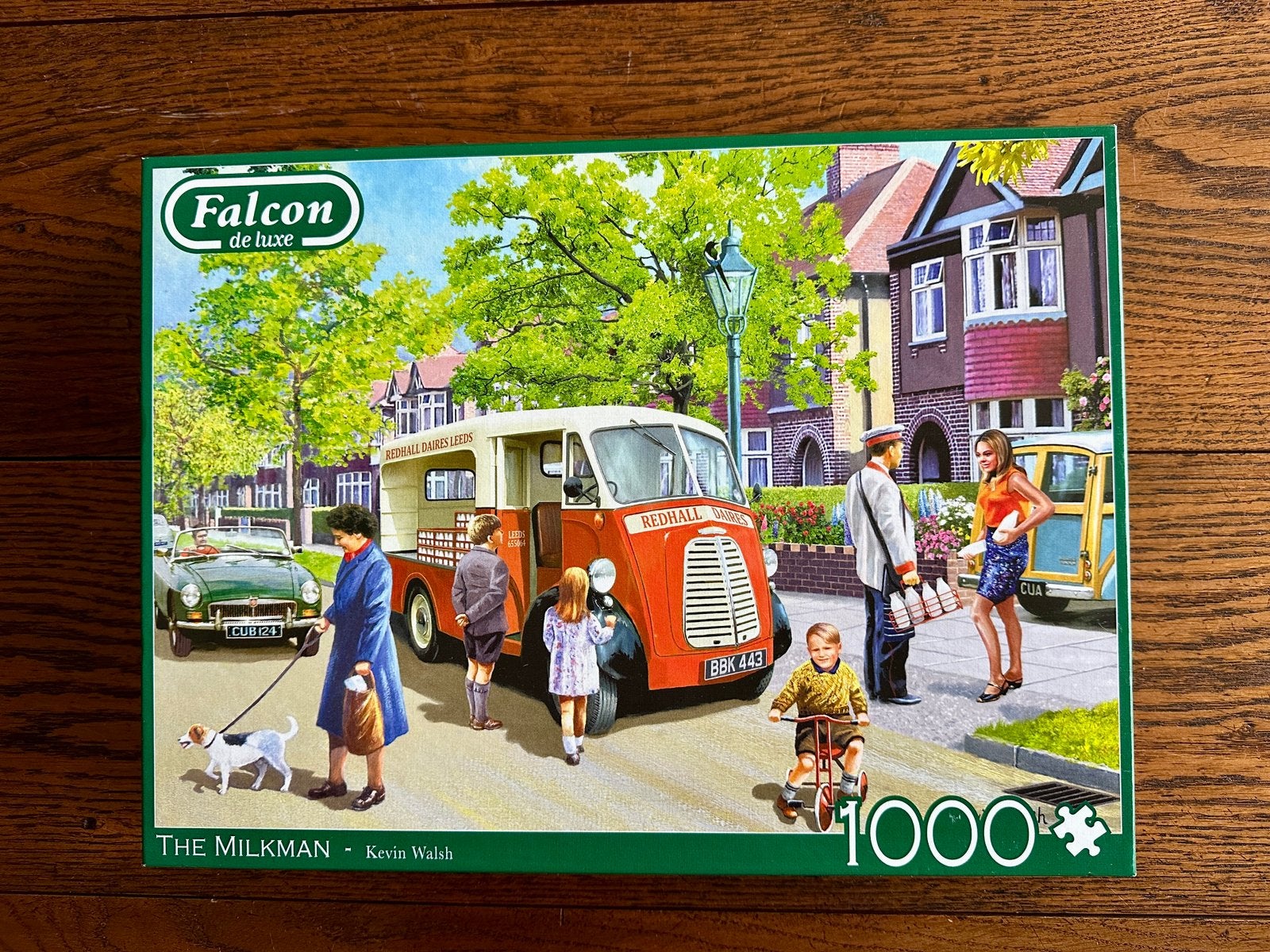 Legpuzzel Falcon/ The Milkman/ 1000 st/ Als Nieuw, Ophalen of Verzenden, 500 t/m 1500 stukjes, Zo goed als nieuw, Legpuzzel