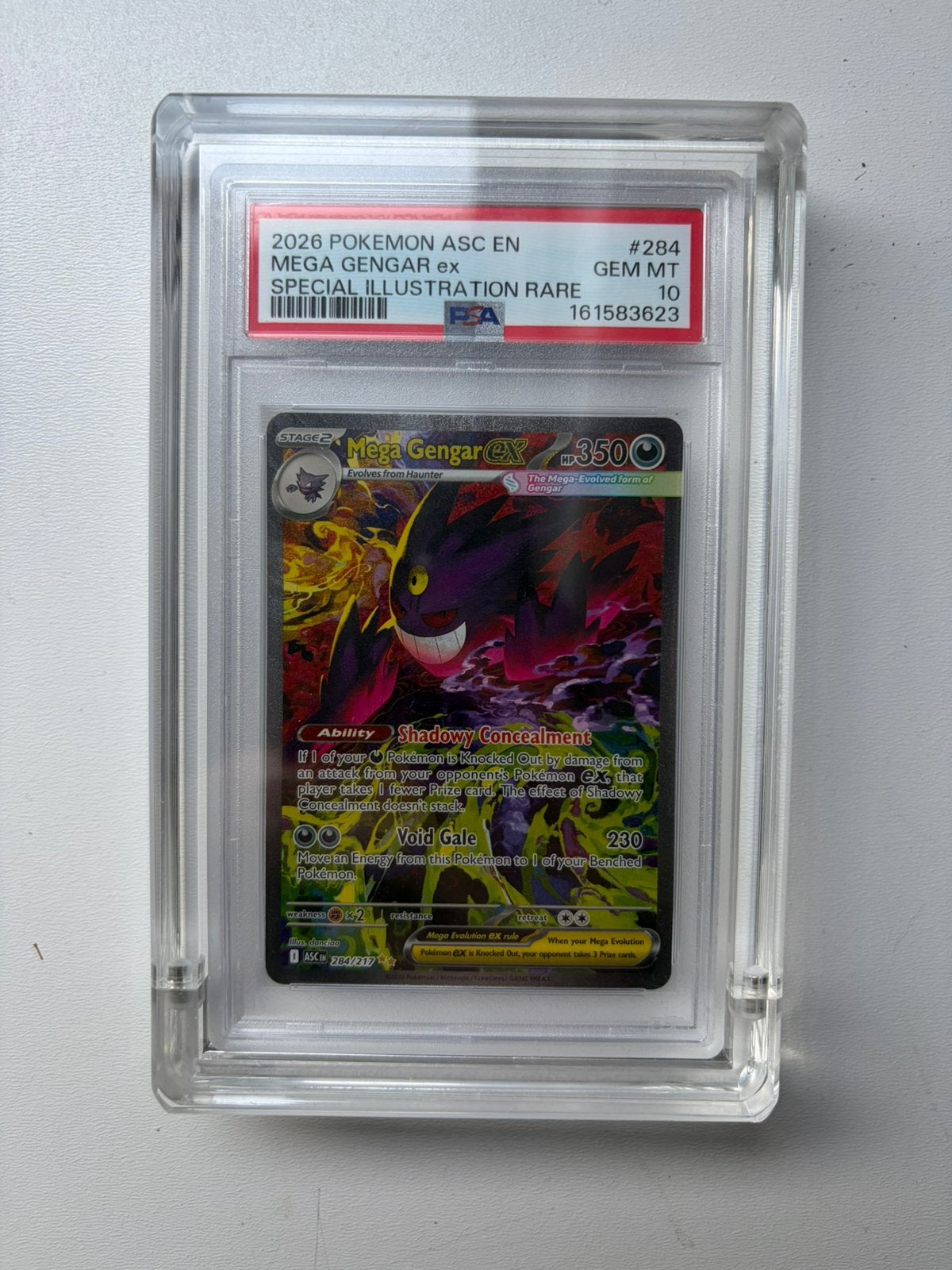 Mega gengar ex #284 PSA10, Ophalen, Zo goed als nieuw