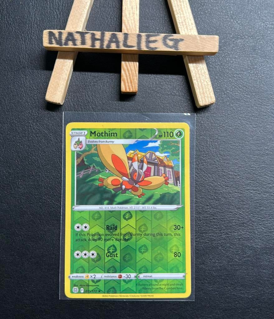 Mothim reverse 011/172 Pokemon Brilliant Stars, Ophalen of Verzenden, Nieuw, Losse kaart