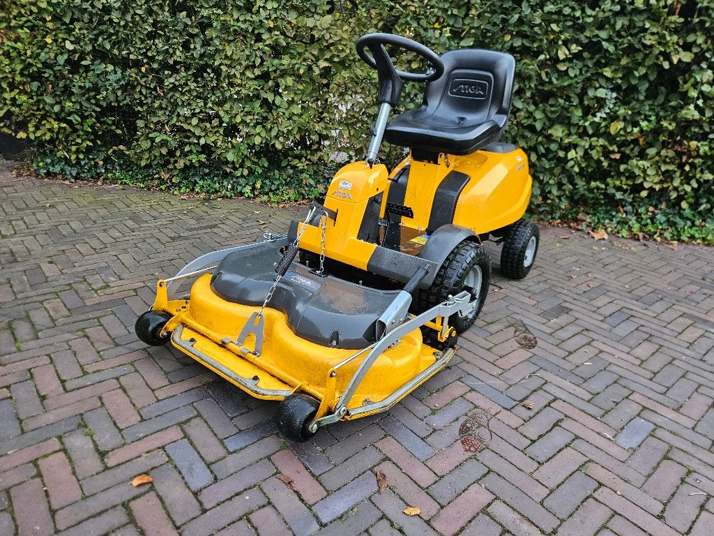 Stiga Villa 14 HST met 95cm maaidek - nette staat, Ophalen, Gebruikt, Stiga, Elektrische starter