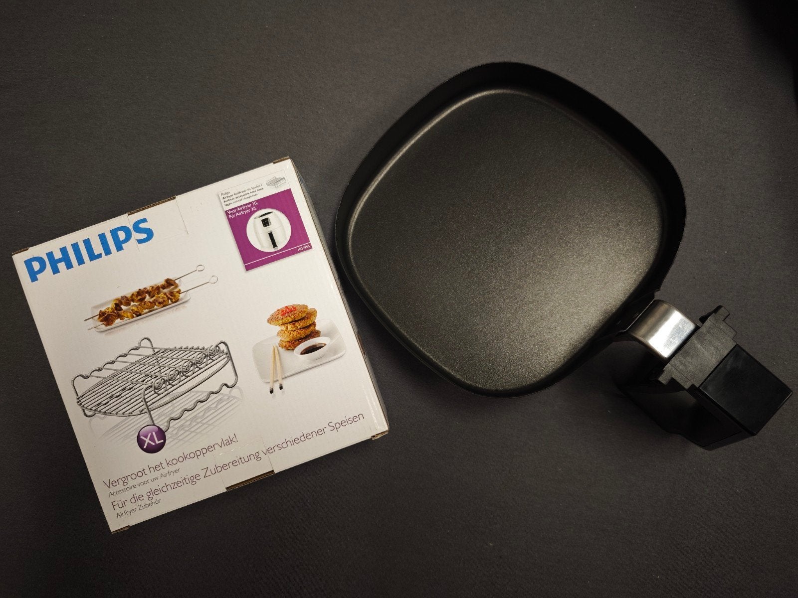 Philips Airfryer XL Accessoire: Grillpan en Rek - Nieuw, Ophalen of Verzenden, Nieuw