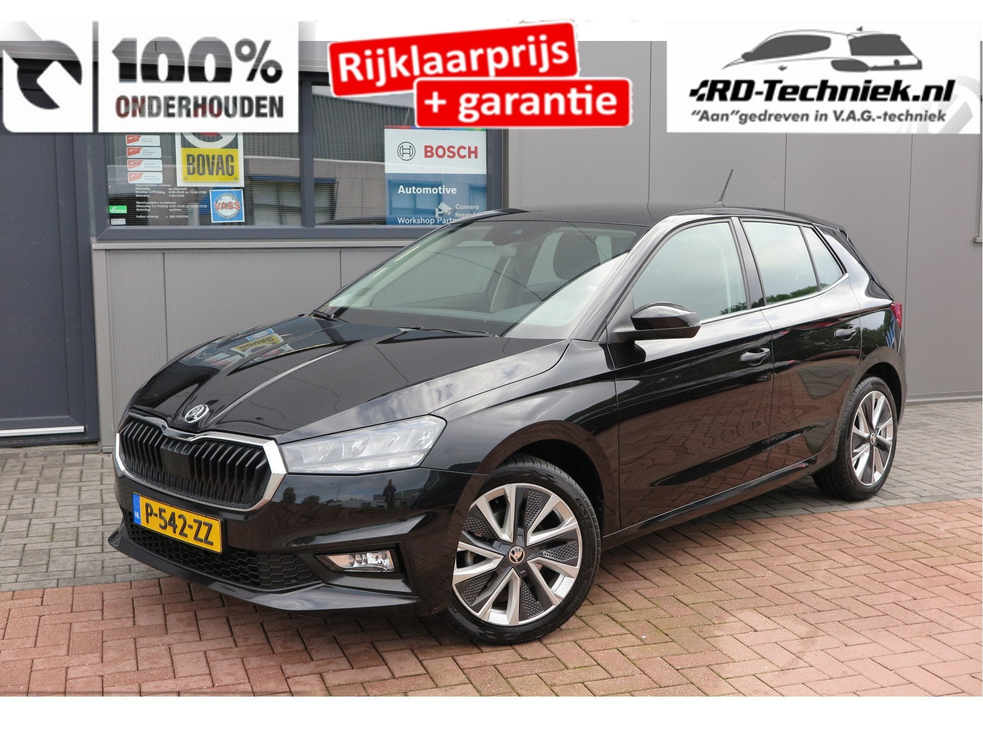Skoda Fabia 1.0 TSI 81kw 110pk DSG Business Edition Virtual, Auto's, 12 maanden, Stof, Gebruikt, Parkeersensor