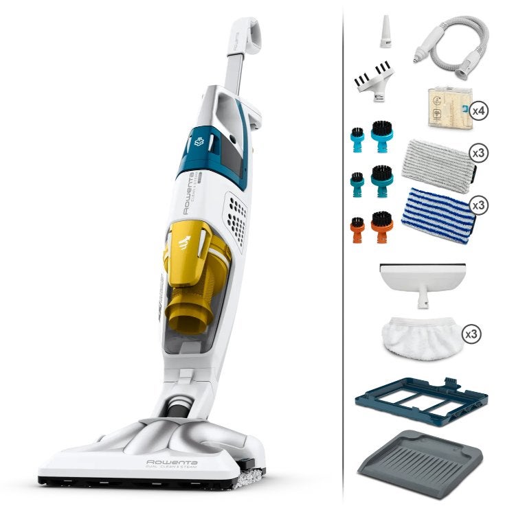 Rowenta clean & steam multi stoomreiniger, Regelbare zuigkracht, Reservoir, Ophalen, Combi-reiniger