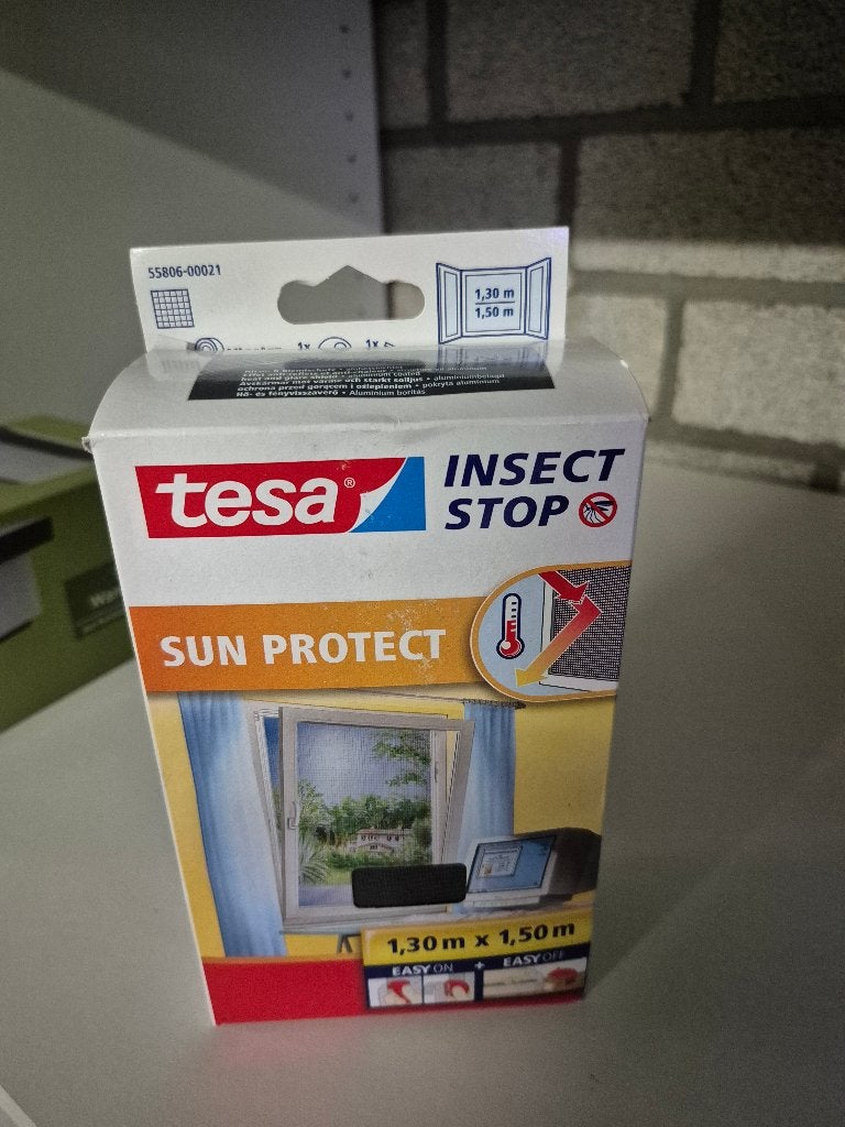 Tesa Insect Stop Sun Protect Hor voor ramen 1.30x1.50m, Ophalen of Verzenden, Nieuw