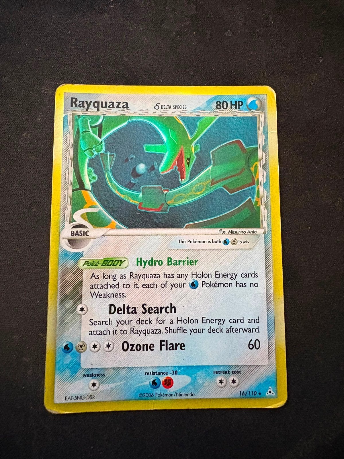 Rayquaza Delta Species 16/110 - EX Holon Phantoms (2006) - H, Hobby en Vrije tijd, Verzamelkaartspellen | Pokémon, Ophalen of Verzenden