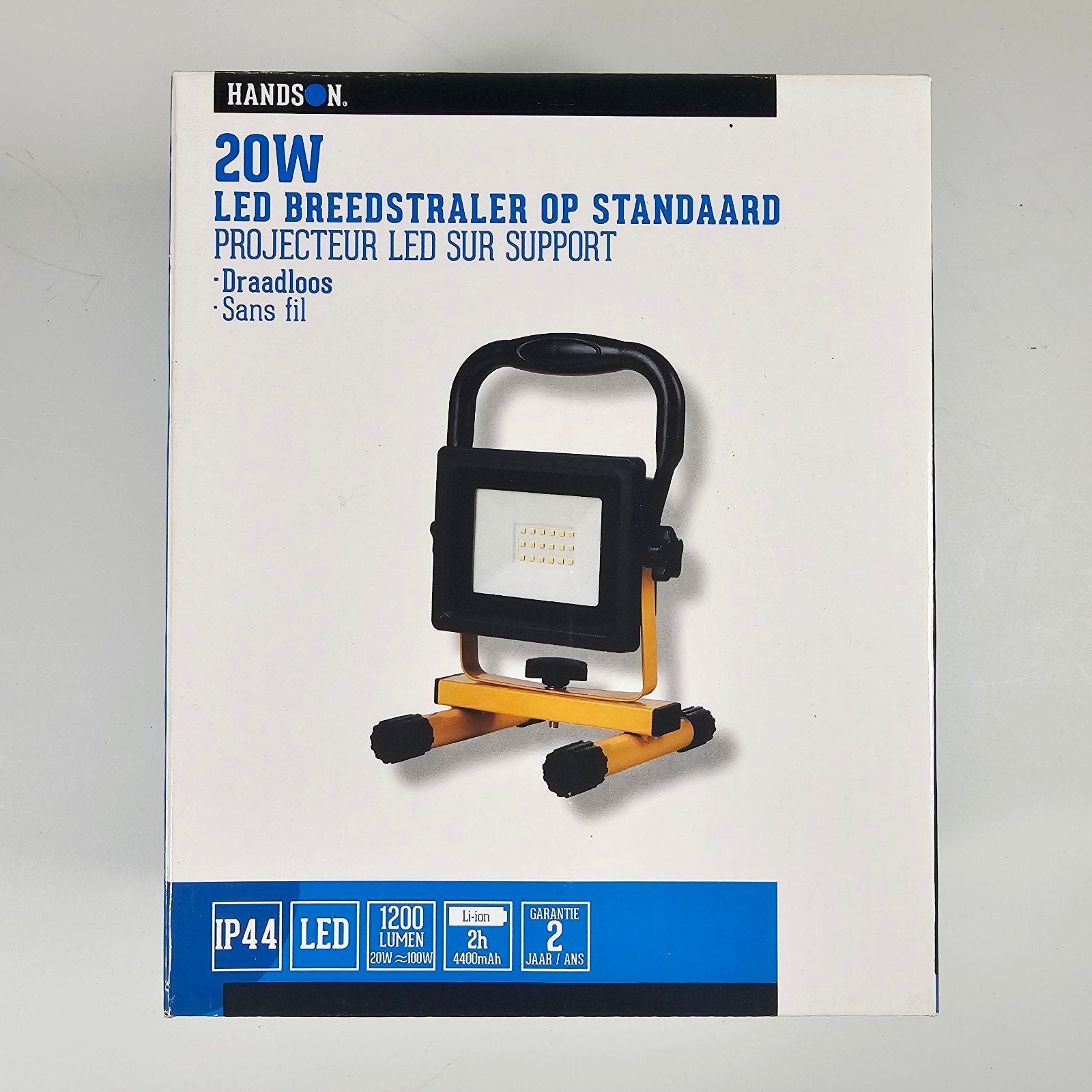 HANDSON 20W LED Breedstraler op Standaard Draadloos – Nieuw, Minder dan 50 watt, Nieuw, Ophalen of Verzenden, Nvt