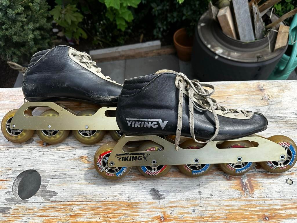 Viking Skeelers 5 wielen 80mm, maat 43, Gebruikt, Inline skates 5 wielen, Heren, Ophalen