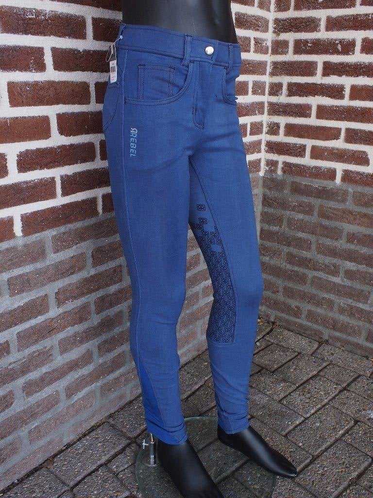 Montar Rebel Royal Blue Pippi Jeans Maat 34, Dieren en Toebehoren, Paardrijkleding, Ritssluiting, Dressuur, XS, Nieuw