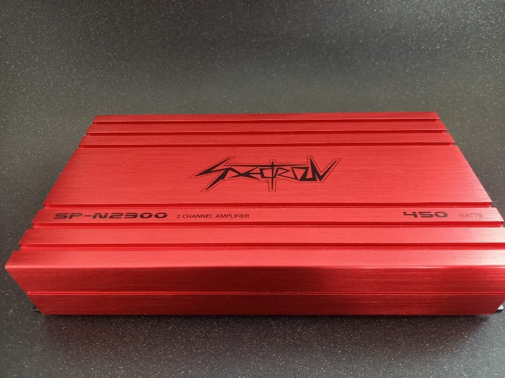 Spectron-N2300 auto hifi versterker 440W RMS, Ophalen of Verzenden, Gebruikt, 120 watt of meer, Overige merken