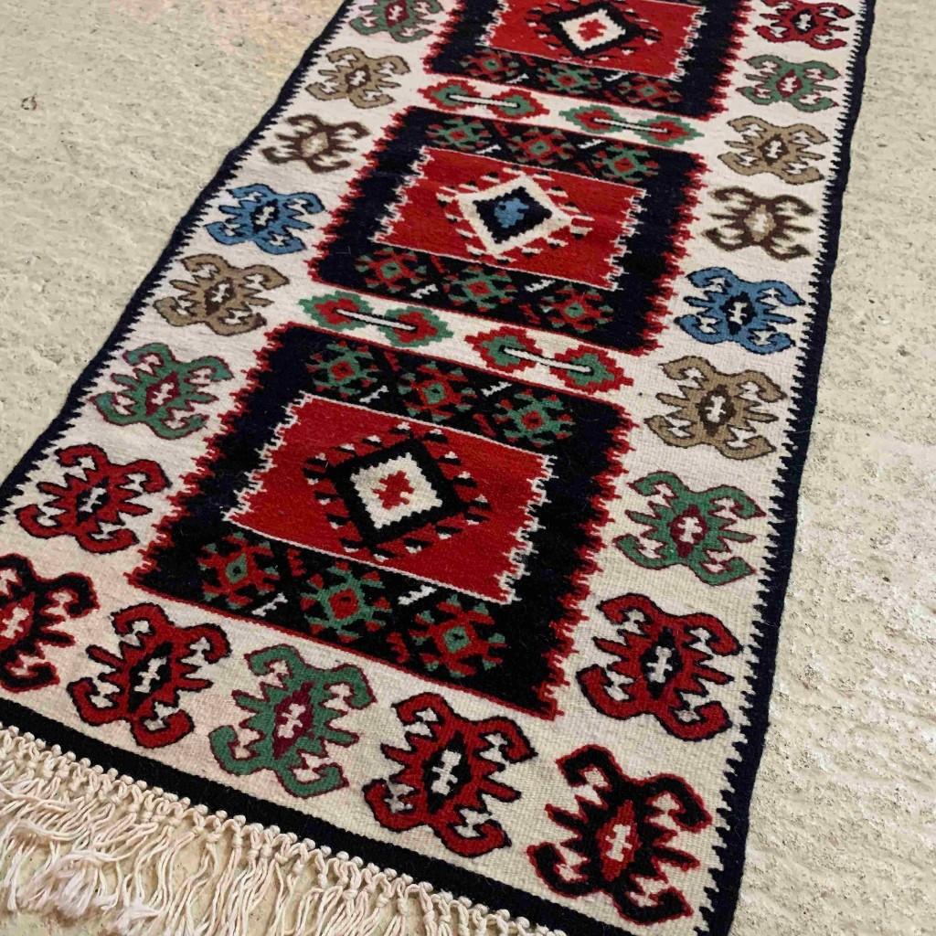 Kelim traditionele patronen en kleuren 97/49 cm, Minder dan 50 cm, Gebruikt, 50 tot 100 cm, Etten-Leur
