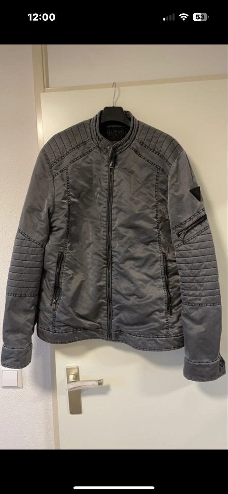 Guess heren jas, maat L,  is nieuw, Ophalen of Verzenden, Nieuw, Maat 52/54 (L), Grijs