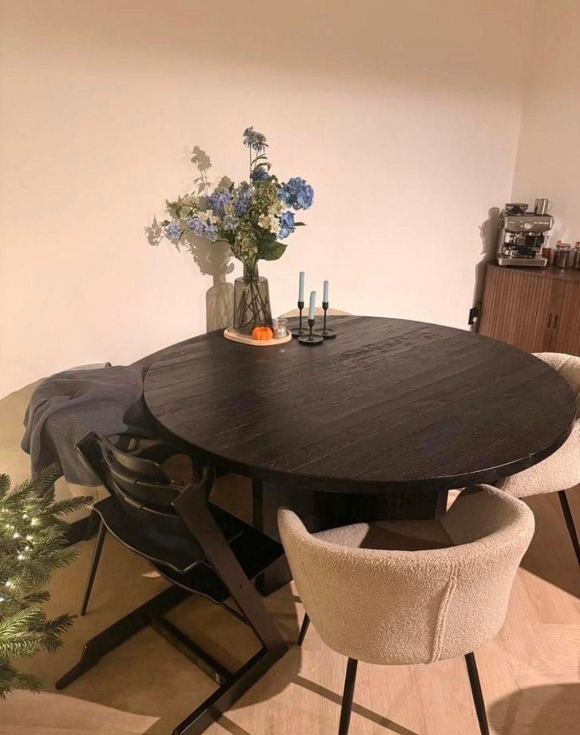 Riviera Maison Eettafel Rond Zwart, Ophalen, Gebruikt, 100 tot 150 cm, Rond